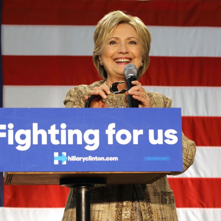 Hillary CLinton for President. Credit: Joseph Sohm / Shutterstock.com 