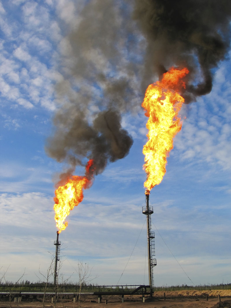 Methane flaring. Photo credit: Baton72 / IStock Methane flaring. Photo credit: Baton72 / IStock
