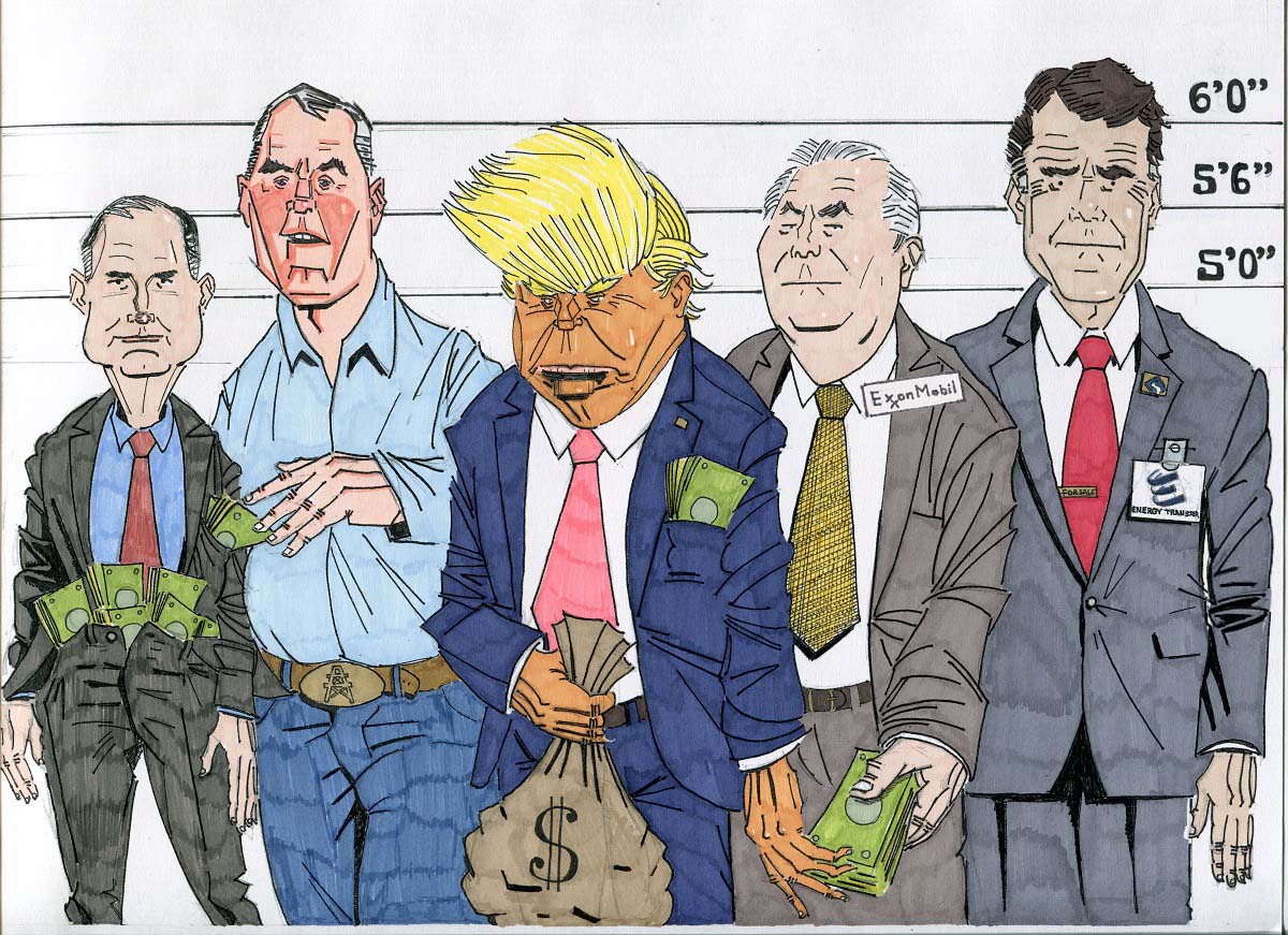 Trump's Cabinet / Illustration by Jan Comport Trump's Cabinet / Illustration by Jan Comport