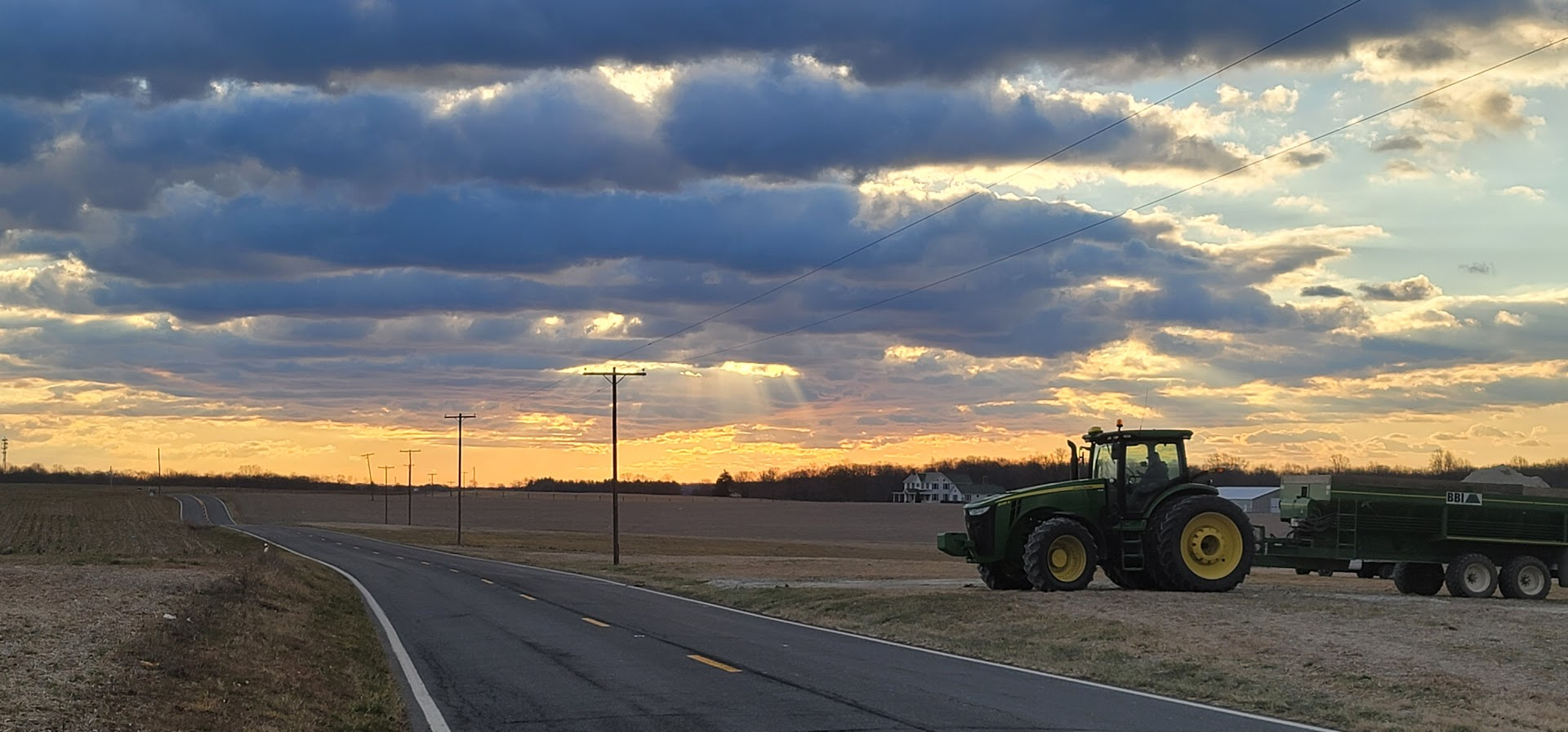 Montgomery County's Agricultural Reserve at sunrise