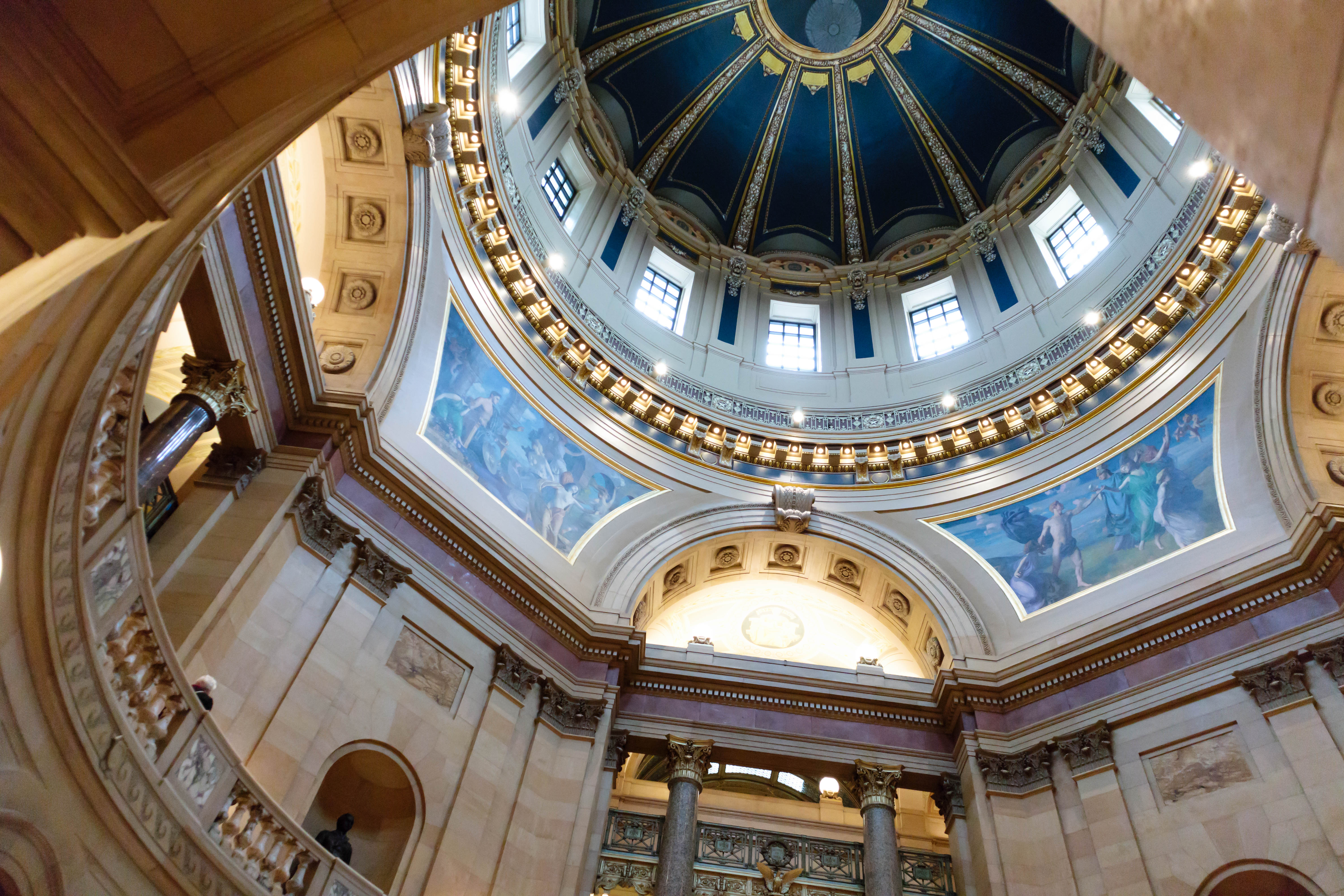 Minnesota Capitol Rotunda Inside Dome-evilfoo