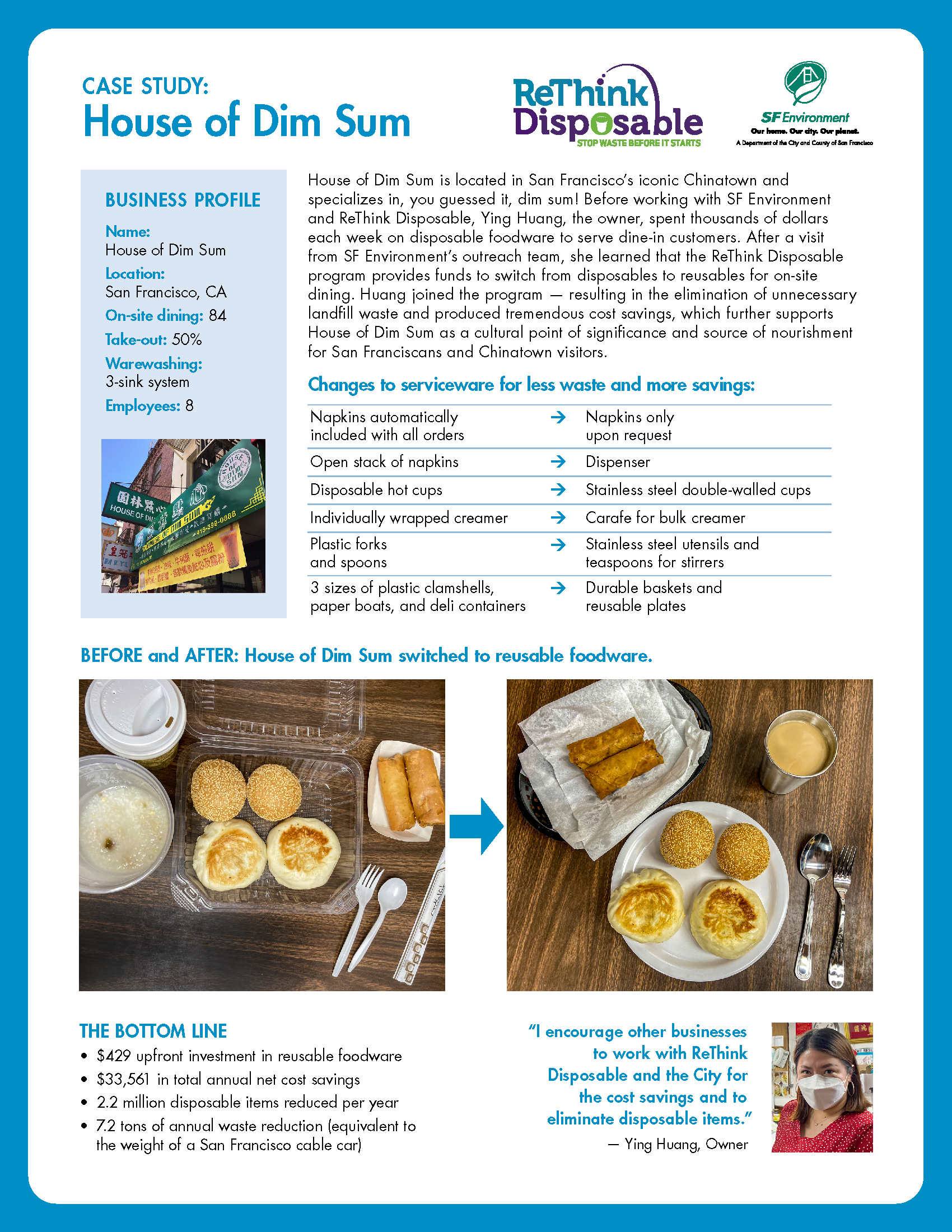 ReThink Disposable Case Study | House of Dim Sum [Page 1]