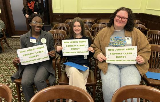 Image of Clean Water Action staff at a lobby day in trenton, NJ